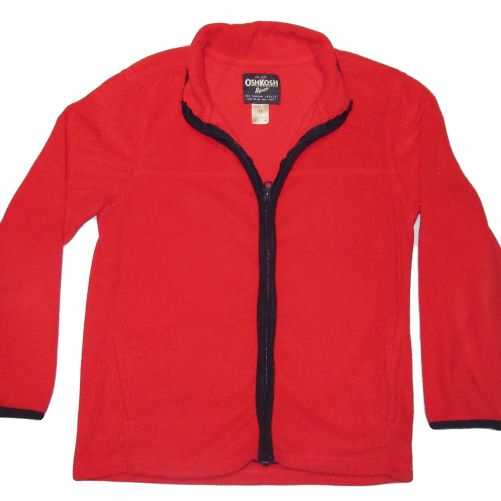 OshKosh Boys Front Zip Fleece Jacket (Size 12)
